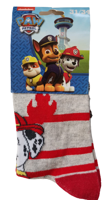 Paw Patrol Calzini Bambino Grigio/Rosso