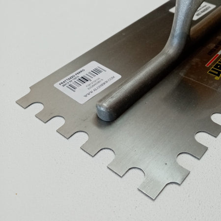 Australian 28x12cm dente 10x10mm sinistro frattone frattazzo dentato in ferro per colla