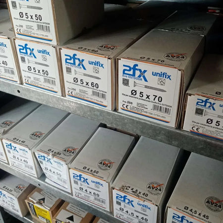 Vite per legno 5x60mm - 250 unità 2FX Duofix Evo Outdoor impronta torx