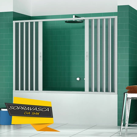 Sopra vasca in pvc con ingresso centrale due ante