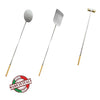 KIT PALE PER FORNO A LEGNA PIZZA PALA ACCESSORI IN ALLUMINIO MADE IN ITALY 170 CM