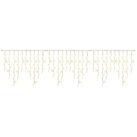 Catena luminosa stalattiti a cascata per esterno interno uso professionale decorazione natalizia maxi led