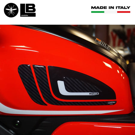 Adesivi 3D Protezioni Laterali serbatoio compatibili con Yamaha XSR125 2021-22