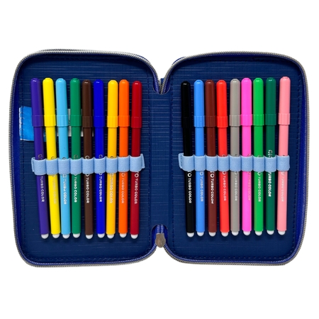 ASTUCCIO 3 ZIP SCUOLA DIS. 3D PAPERINO DONALD DISNEY MULTISCOMPARTO COLORI GIOTTO