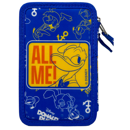 ASTUCCIO 3 ZIP SCUOLA DIS. 3D PAPERINO DONALD DISNEY MULTISCOMPARTO COLORI GIOTTO