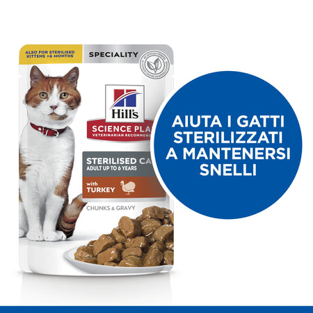 Hill's Sterilised umido Gatti Adulti tacchino 85 gr