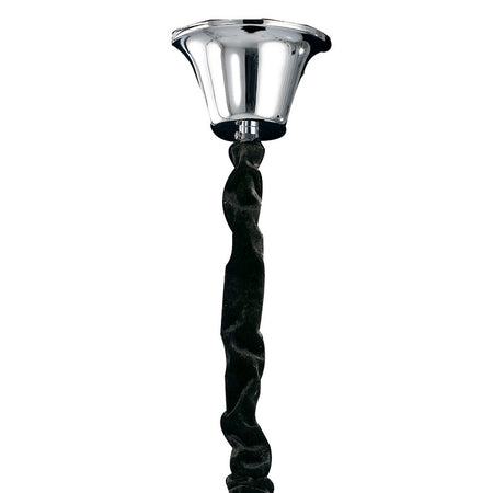 Lampadario Pasta di Vetro Bianco Finiture Cromo Interno Classico E14