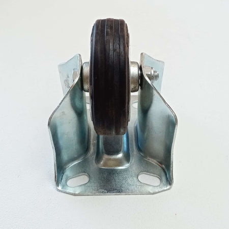 Ruota in gomma da 125mm standard con piastra fissa