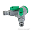 Raccordo a due vie con valvole 3/4 BSP e 1/2 maschio - Eternal Brico