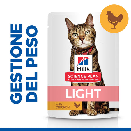 Hill's Light umido Gatti Adulti pollo 85 gr