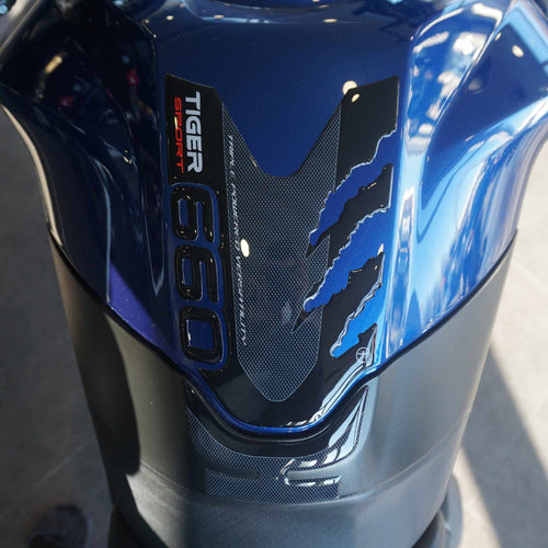 Adesivi 3D Protezione Paraserbatoio compatibili con Triumph Tiger 660 Sport