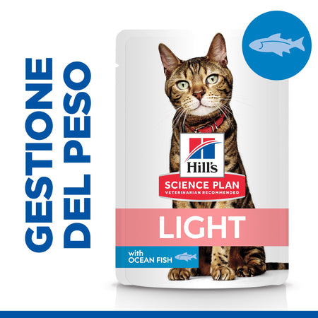 Hill's Light umido Gatti Adulti pesce oceanico 85 gr