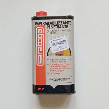 Saratoga Z7 1lt idrorepellente impermeabilizzante traspirante per cemento mattoni laterizi legno