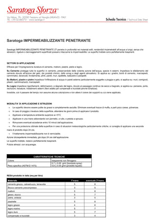 Saratoga Z7 1lt idrorepellente impermeabilizzante traspirante per cemento mattoni laterizi legno