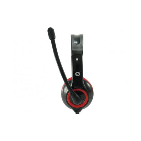 Cuffie Stereo con Microfono Conceptronic CCHATSTARU2R - Usb - Rosse