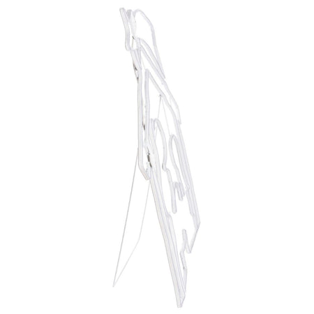 Natività a led bifacciale decorazione natalizia effetto neon da esterno h 115 cm