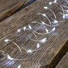 Luci di natale catena con Micro Led Fissi e filo in metallo per interno ed esterno