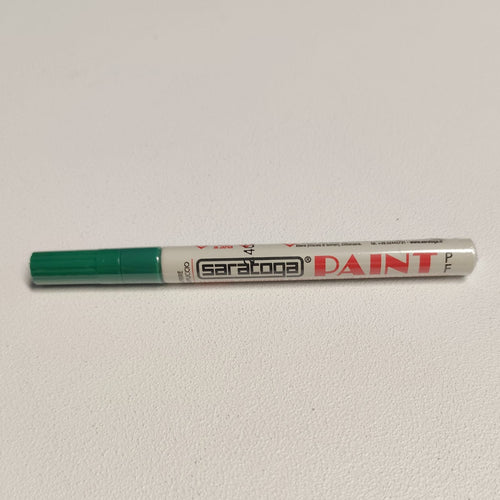 Paint pennarello colore verde punta fine indelebile coprente permanente su ogni superficie