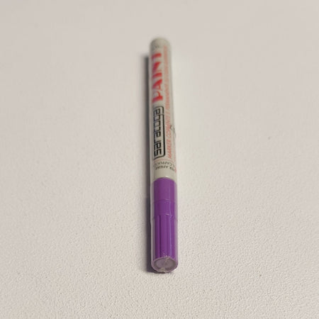Paint pennarello colore viola punta fine indelebile coprente permanente su ogni superficie
