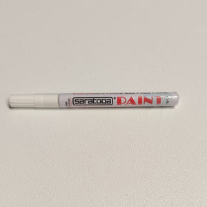 Paint pennarello colore bianco punta fine indelebile coprente permanente su ogni superficie