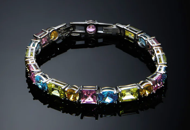 CHIARA FERRAGNI - BRACCIALE TENNIS PRINCESS RAINBOW