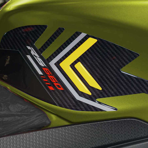 Adesivi 3D Protezioni Laterali serbatoio compatibili con Aprilia RS 660 2020-23