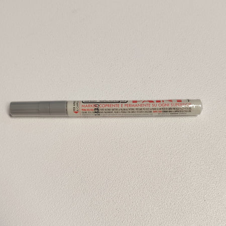Paint pennarello colore grigio punta fine indelebile coprente permanente su ogni superficie