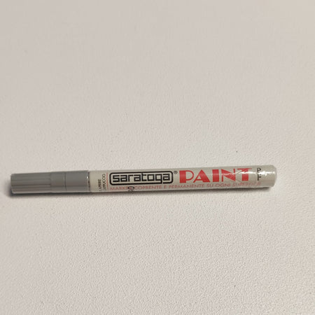 Paint pennarello colore grigio punta fine indelebile coprente permanente su ogni superficie