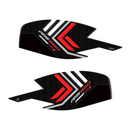 Adesivi 3D Protezioni Laterali serbatoio compatibili con Aprilia RS 660 2020-23
