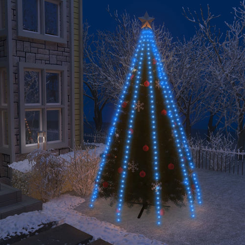Mantello Natalizio Rete di Luce per Albero di Natale 400 LED Blu 400 cm