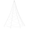 Albero da Parete con Gancio Metallico 720 LED Bianco Caldo 5 m