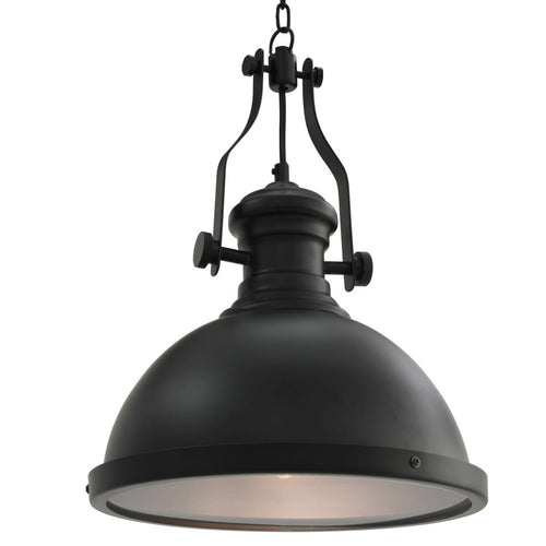 Lampada Lampadario da Soffitto Colore Nera Rotonda Luce E27