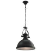 Lampada Lampadario da Soffitto Colore Nera Rotonda Luce E27