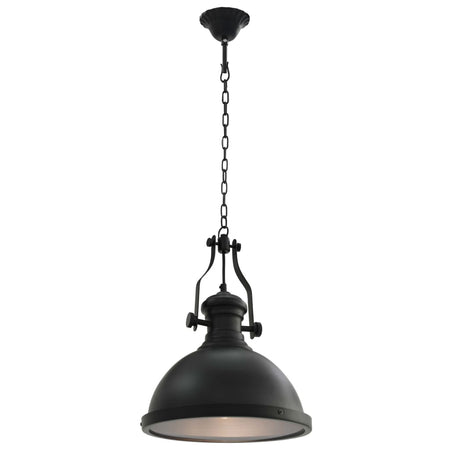 Lampada Lampadario da Soffitto Colore Nera Rotonda Luce E27
