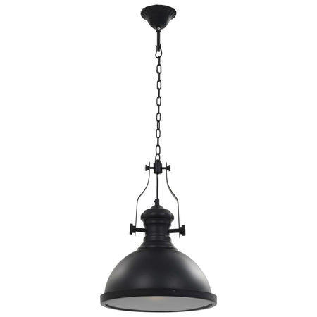 Lampada Lampadario da Soffitto Colore Nera Rotonda Luce E27