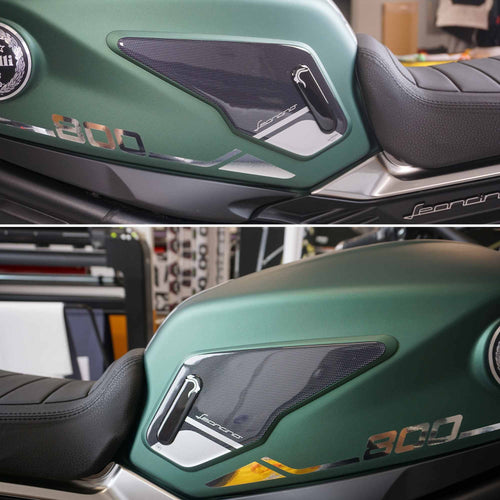Adesivi 3D Protezioni laterali serbatoio compatibili con Benelli Leoncino 800