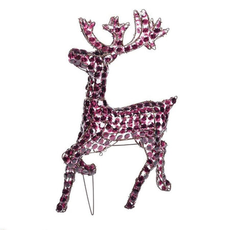 Renna a led marrone luce calda h 85 cm per esterno natale decorazione natalizia