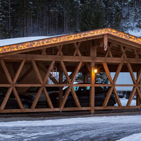 Luci di natale catena "TL" con led Ø 5 mm luce calda da esterno a batteria