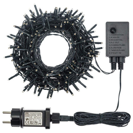 Luci di natale catena led "Minicluster" per interno ed esterno addobbi natalizi Ø 5 mm