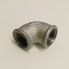 Raccordo FF 1''+1/2'' gomito zincato curva di ghisa malleabile