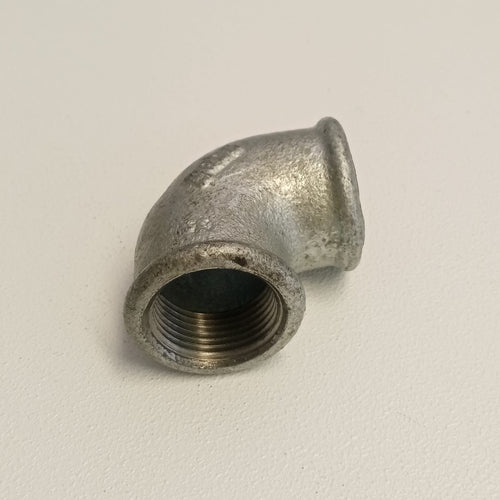 Raccordo FF 1''+1/4'' gomito zincato curva di ghisa malleabile