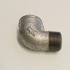 Raccordo MF 1''+1/2'' gomito zincato curva di ghisa malleabile
