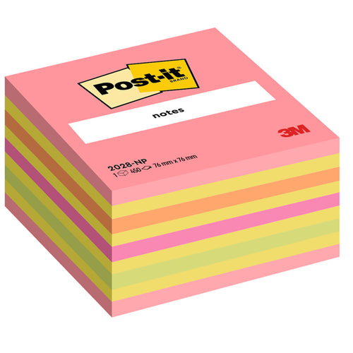 Blocco Cubo 450Foglietti Post-It 76X76Mm 2028-Np Rosa Guava