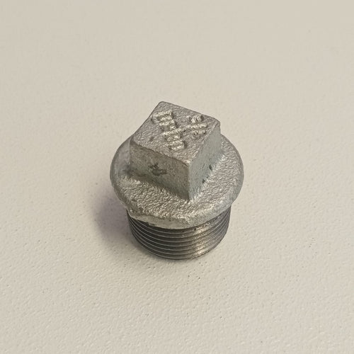 Raccordo M 1'' - 2pz tappo di ghisa zincata malleabile