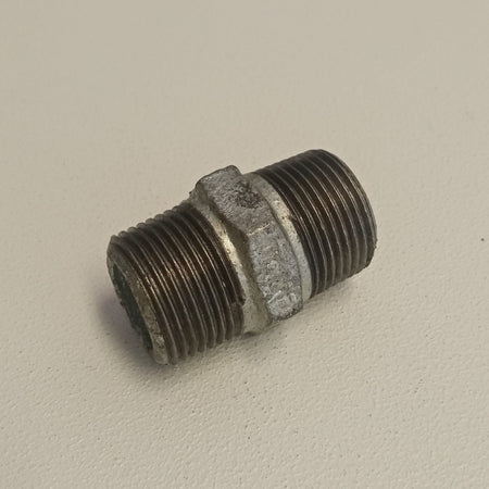 Raccordo MM 3/4'' - 2pz  niples nipplo doppia vite di ghisa zincata malleabile