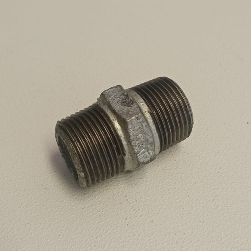 Raccordo MM 1/2'' - 2pz niples nipplo doppia vite di ghisa zincata malleabile