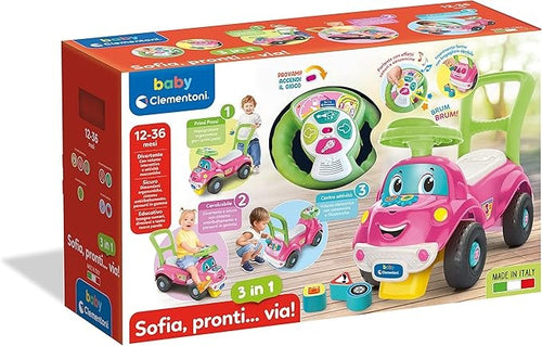 Clementoni - Sofia Pronti e Via 3in1 Cavalcabile 17746