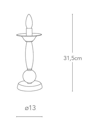 Lumetto Moderno Acrilico Bianco Interno E14