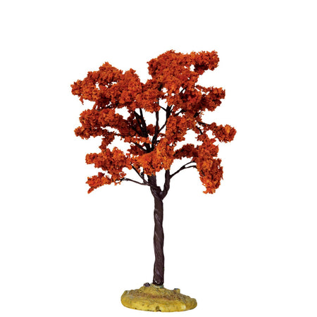 Albero Yellowwood medio, accessorio per villaggio di Natale in Poliestere