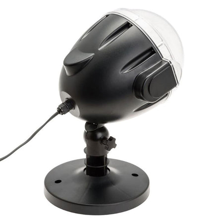 Proiettore natalizio led nevicata fiocco di neve natale disegno movimento luce fredda esterno